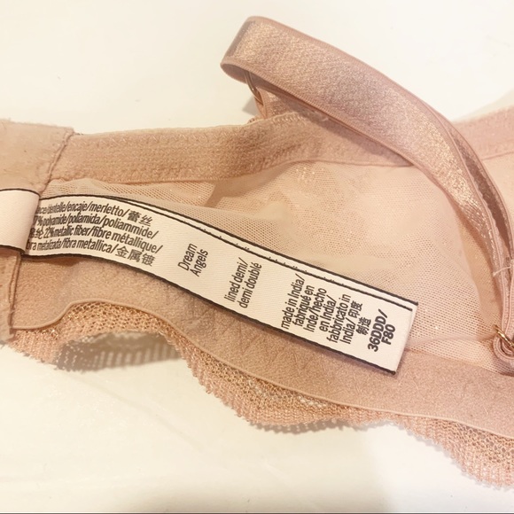 Victorias Secret Pink Gold Floral Dream Angels Bra - Picture 6 of 7